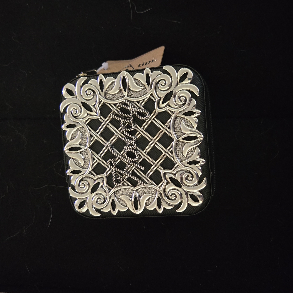 Silver and Black Travel Jewlery Box